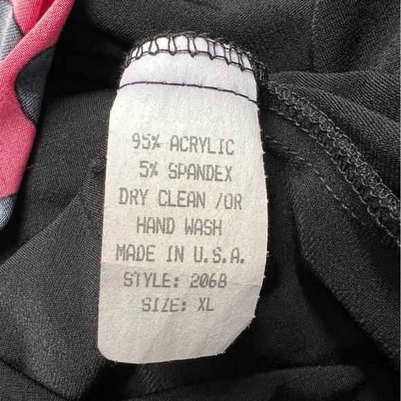 Vtg Sole Dione Studio Black & Red Polka Dot Stretch Tunic Top Minnie Lady Bug - Picture 8 of 8